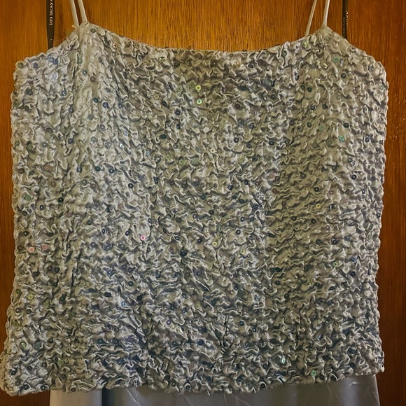 Periwinkle Cinderella gown size 8 Satin with elasticated band top. - Picture 4 of 9